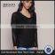 MGOO New Arrival Black Light Knit Tops Sweaters Hi Low Snoopneck Plain Women Sexy Loose Pullovers
