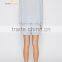 Ladies Deep V Neck Light Blue Cashmere Pullover Sweater