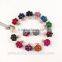 2016 New Arrived Crystal Rose Flowers Stud Earring Colors Wholesale Double Side Flower Design Stud