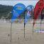 pole beach flying flag