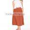 China manufacturer high waist midi pleated skirt