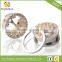 Popular colorful diamond Stainless steel hollow out tree pierced ear plug