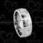 Classic wedding ring with diamond tungsten jewelry