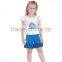 Wholesale blank baby clothes toddler summer pants girls icing ruffle shorts