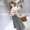 Wholesale Latest Long Skirts Casual Women Striped A-line Skirts,Hot Sale Fashion Cotton/Polyester Striped A-line Skirt for Women