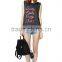 Summer Custom Printed O Ncek New Design Vest Shirt Ladies Fashion Tank Top