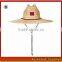 Australia Men Straw Lifeguard Hat With Adjustable String/Summer UV Protection Surf Straw Hat/Beach Straw Hat-ZT/1734