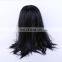 Long Straight Hair Witch wigs Black White Mixed Cosplay Wig
