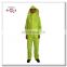 waterproof roadway safety oxford reflective rain coat with pant
