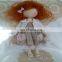 girl rag dolls. soft cloth doll, - polka dots dress