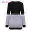 New Style Women Black Slimming Shirt Knitted Latest Design Winter Sweater