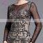 2017 new style long length beaded long sleeve evening dress 2017