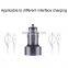 mobile phone C-M215 5V 2.1A Aluminum Alloy Dual USB Ports Smart Car Charger with Micro USB to USB Charger =