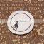 hot sale customized metal corrosion black elk stoving varnish coaster with pvc