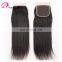 Qingdao hair factory Hot selling top brazilian hair lace closure with baby hair