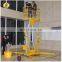 7LSJLII Shandong SevenLift 14m telescopic double mast aluminium manual screw lift ladder work platform