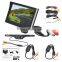 5"Car Wireless Rear View Parking Kit HD Cup Suction Monitor+LED IR Backup Camera