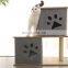 2 Level Felt Fabric Wooden Sturdy Kitten Living Room With Plush Cushion Cat Furniture