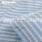 Nordic Design 100% Polyester Yarn Dyed Blue White Bed Sheet Sets Bedding With Fitted Sheets