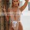 Rode V One Piece Swimsuit 2019 summer Women Printing Conjoined Bandage Swimsuit Pull Edge Bikini 8COLORS