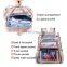 2019 fashion lady girl large capacity pink clear transparent PVC backpack school bag rucksack