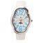 Stainless Steel Women Watches Genuine Leather Strip Multi-function Lady Fashion Watch