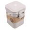 Anti-Scalding Reusable Wheat Straw Soup Cup With Lid Biodegradable Cup Soup Small Speaker Microwave Heating Tank Square Buckle