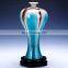 Natural luxury genuine plain tricolour ceramic decorative flower vase