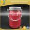 430ml Attractive Painting Glass Mason Jar with Iron Wire