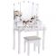 b2b elegant modern glass dresser 2020 make up table design dressing table and mirror with light