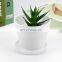 Plastic Plant Pot With Saucer, Decorative Plastic Gardening Flower Pot