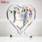 heart shaped magnetic acrylic wedding photo frame