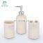 2022 Modern unique 3 piece black beauty hotel bathroom accessories set