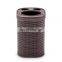 Retro Style Plastic Rattan Bathroom Accessories with Pedal Bin decorative bathroom set five pcs bathroom accessories