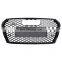 Replacement RS4 car front grille for Audi A4 B9 A4L center honeycomb mesh grille black high quality bumper grill 2017-2019