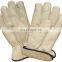 Keystone Thumb Cow Skin Leather Industrial GloveRed Warm Lining