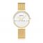CURREN Rose Gold Watch Ladies Creative Steel Women's Bracelet Watches Female Clock