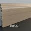Foshan wholesale PVC wood grain baseboard waterproof baseboard factory office hotel apartment project baseboard