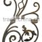 GYD-15Ba114 wrought iron gate and stone balcony railing floral ornaments