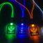 Christmas Party Decoration Light up Glow Necklace Custom LED Flashing Lanyard