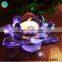 European Style Gold Crystal Lotus Flower for Table Decorations