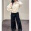 Women's loose fit cotton pilot jacket white spring new product