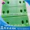 Customized machining green UHMWPE sliding block