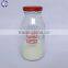 sterilize 250ml clear glass baby milk bottle with screw top