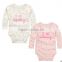 2016 newborn hapy cotton long-sleeved triangle Romper Pink Cow Series branded baby winter clothing