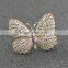 High-Grade Suit Clothing Drip Micro Inlay Zircon Butterfly Delicate Insects Brooch Ms High-End Jewelry