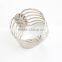 hammered faux gemstone cuff bracelet