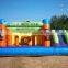 Inflatable Bouncy Castle Obstacle Plaza Arana Cars Bounce House For Fun