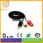 Brass rca audio cable audio cable for Mobile Phone Speaker MP3