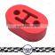 3 pcs Double Holes Rubber Reinforced Muffler Exhaust Hanger Bushing Exhaust Rubber Mountings
